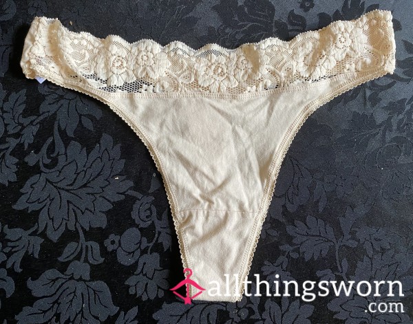 Cream Thong