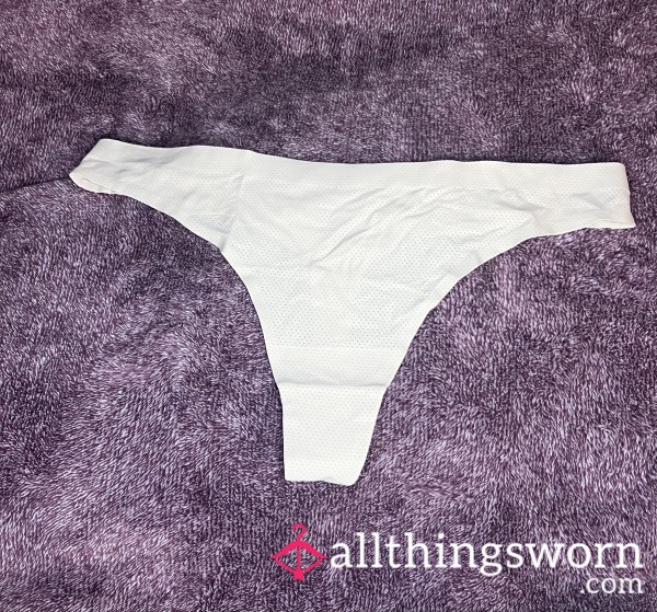 Beige Thong! Size M