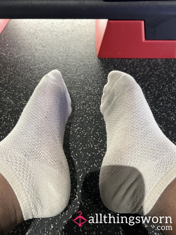 Cream Trainer Socks