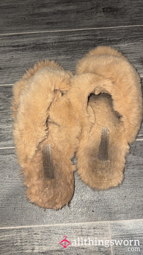 Cream/Brown Old Fusty Dusty Slippers 🚮🚮