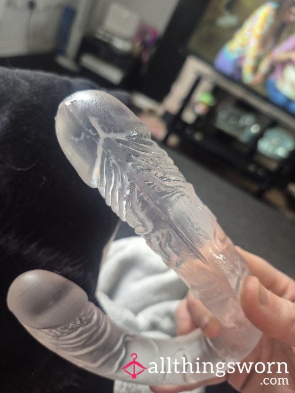 Creamed Clear Double Ended Di**o