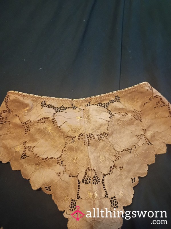Creamed In Dirty Lace Panties