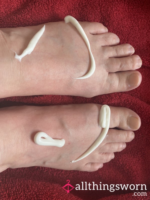 Creaming My Feet After A Long Soak