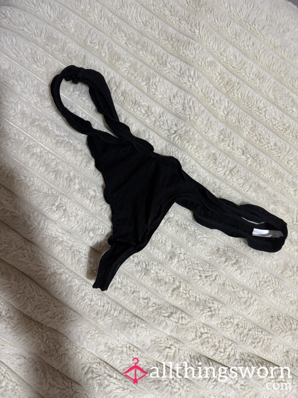 Update; This Has Been Worn, Creamy! & Can Be REWORN For EXTRA Sauce..Creamy Black Thong, Worn For 2 Days. 👙 If Your Into Worn, Woman Smelling Undies You Won’t Be Disappointed. Package Comes W