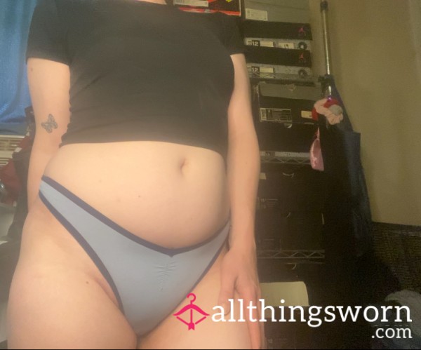 Creamy Blue Thong