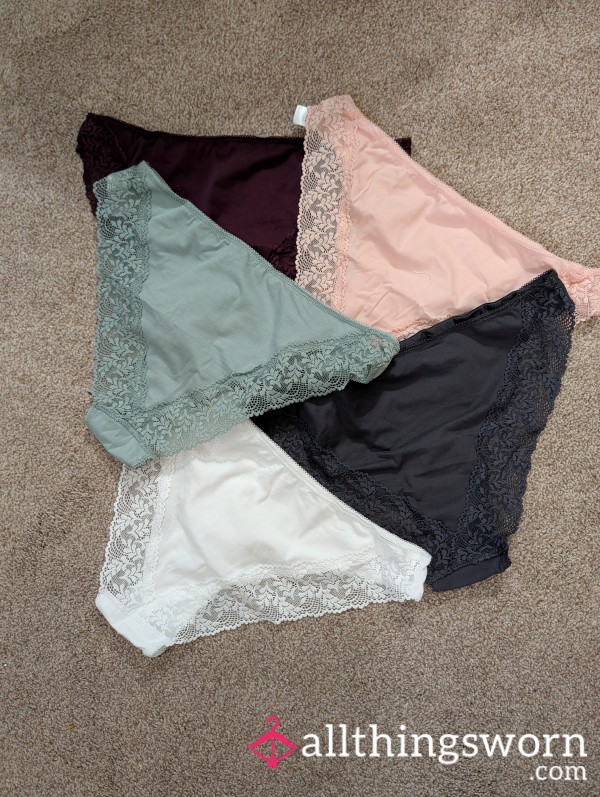 Creamy Lace Brazilian Panties