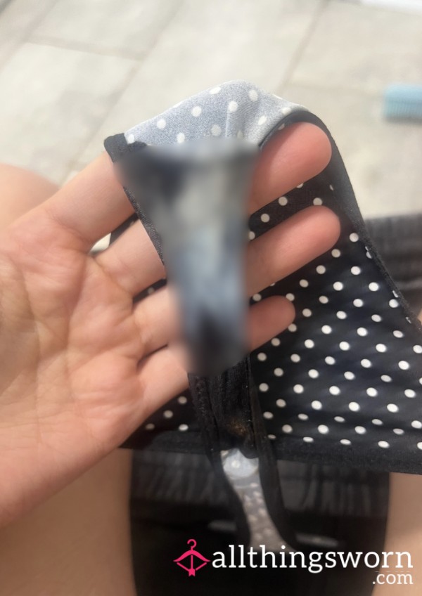 Creamy Polka Dot Thong