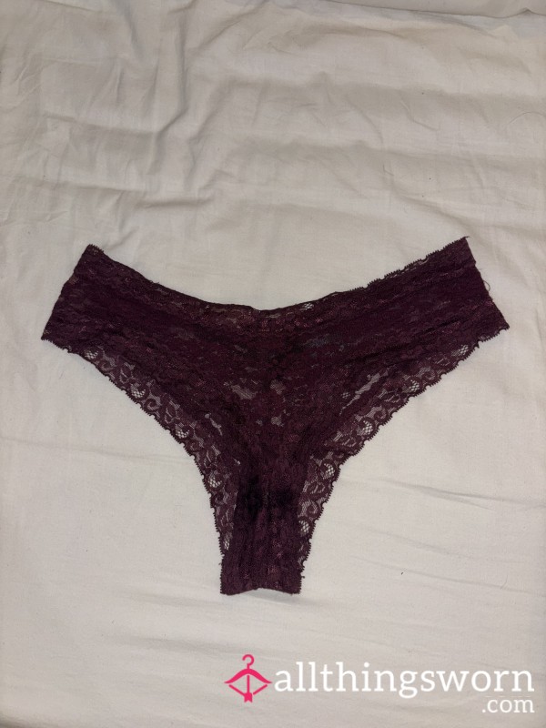 Creamy Red Lace Panties