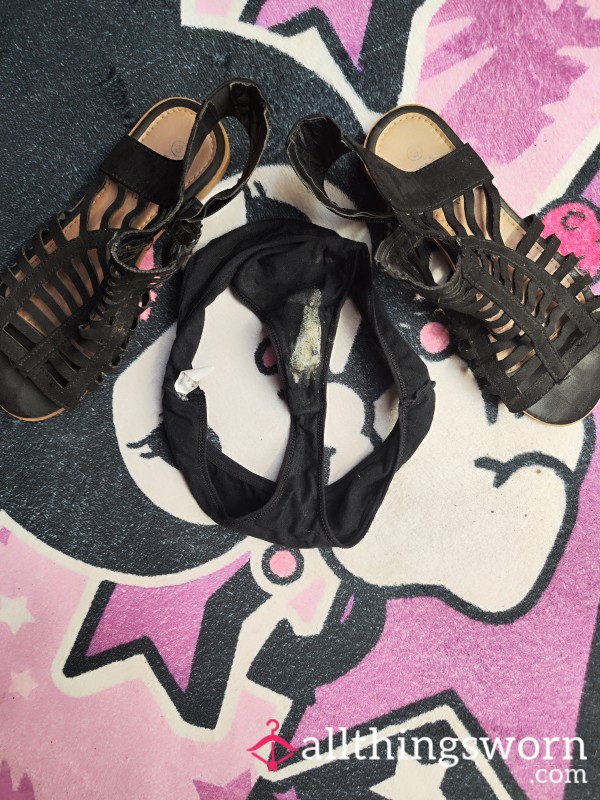 Creamy Thong With S**y Sandals