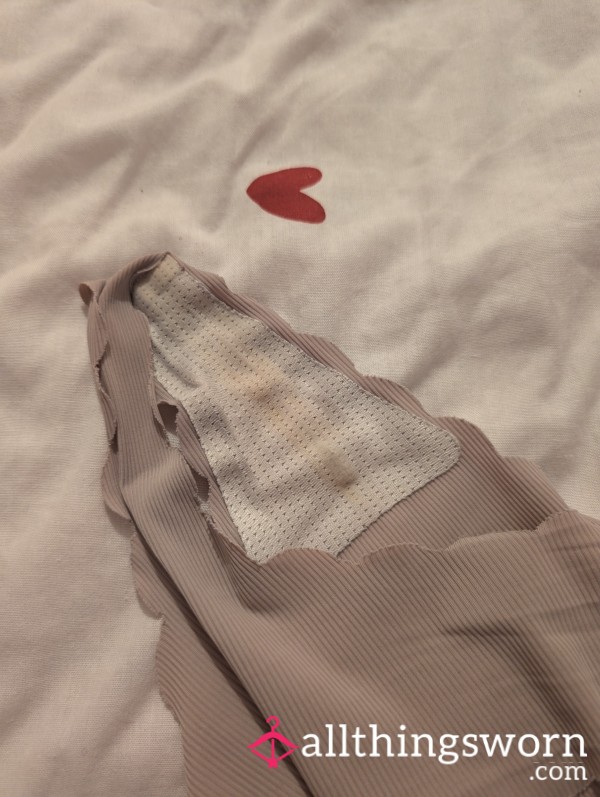 Creamy, Used, Pink Thong