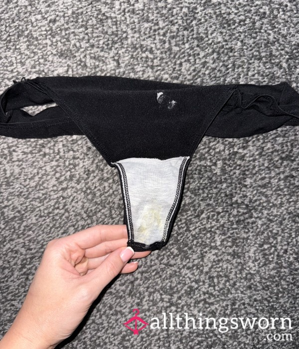 Creamy Worn Thong