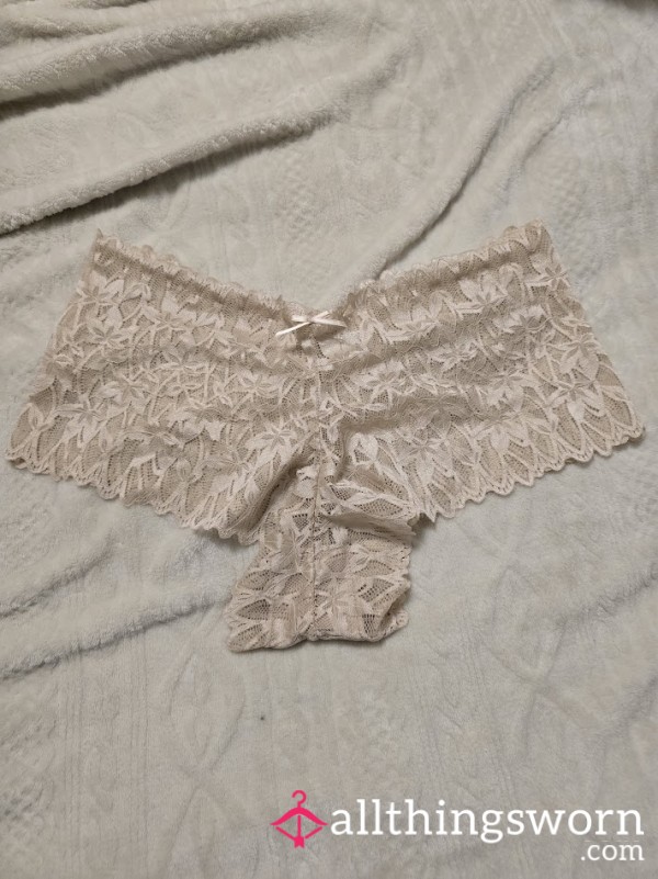 Creme Lace Cheeky Panties