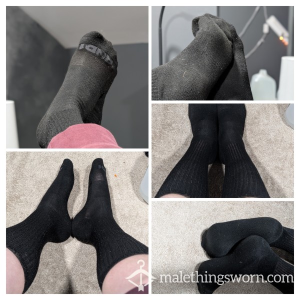 Crew Socks — 24+ Hours Worn, Server On His Feet All Day