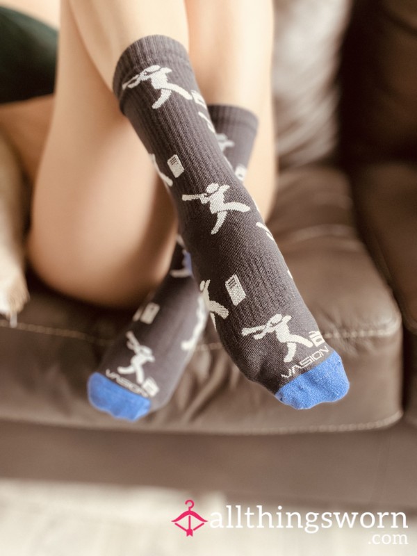 Crew Socks: Black Vasion