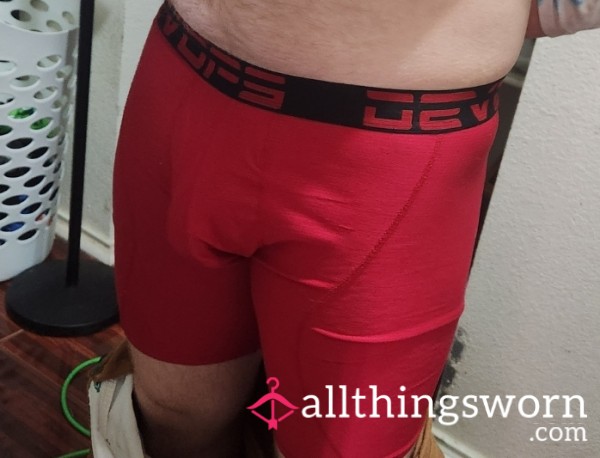 Crimson Heat – Men’s Red Boxer Briefs