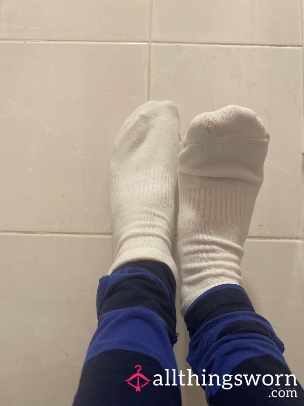 Crisp White Ankle Socks…want Me To Make Them Dirty?