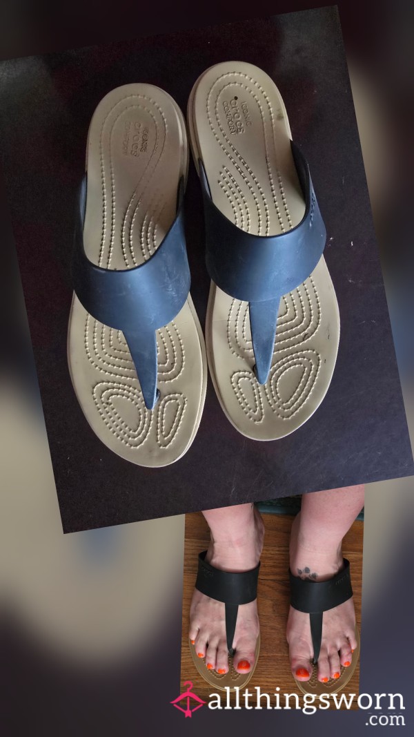 Croc Flip Flop Flats