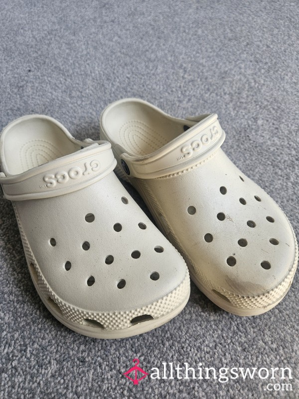 Crocs Size 5. Worn. Sweaty And Dirty