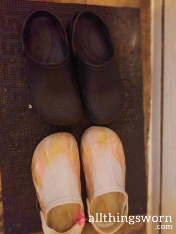 Crocs – Worn By Me & My Twin