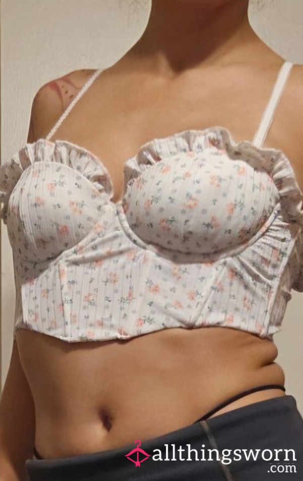 Flor*l Crop Top