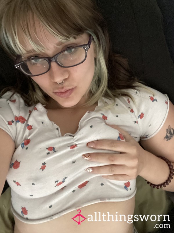 Cropped Flor*l Top