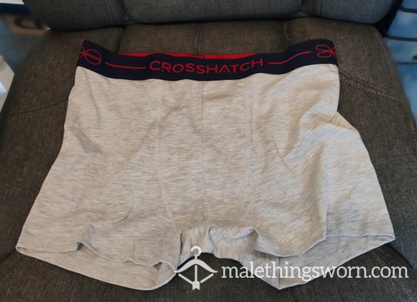 Crosshatch Boxer-briefs Light Grey (L)