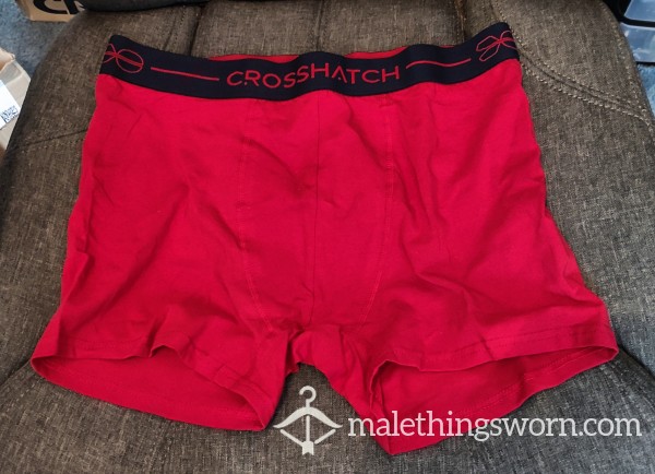 Crosshatch Boxer-briefs Red (L)