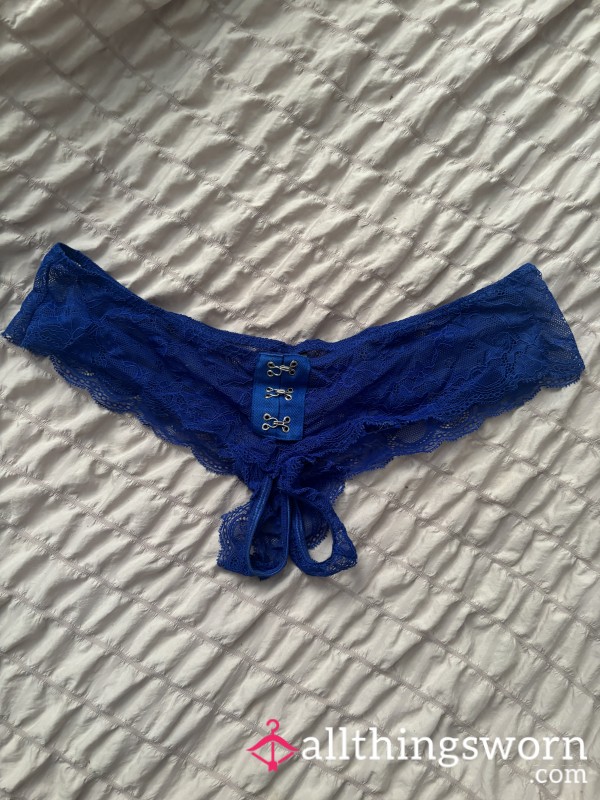Crotchless Blue Panties