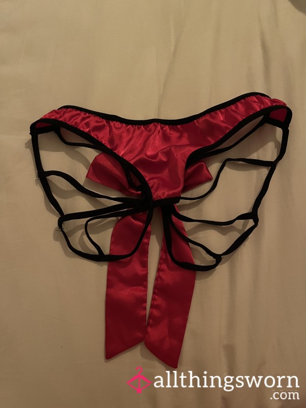Crotchless Bow Panties