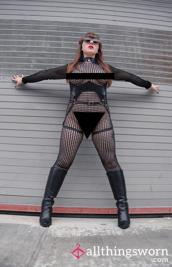 Crotchless Fishnet Bodysuit