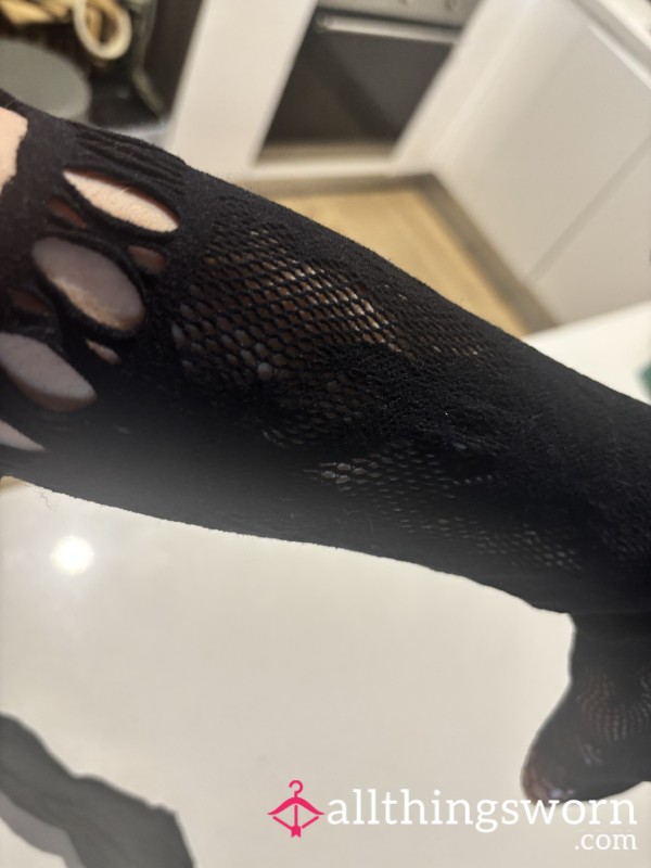Crotchless Fishnets. Worn To Kit Kat Club In Berlin. Photos Included. No Pu**y