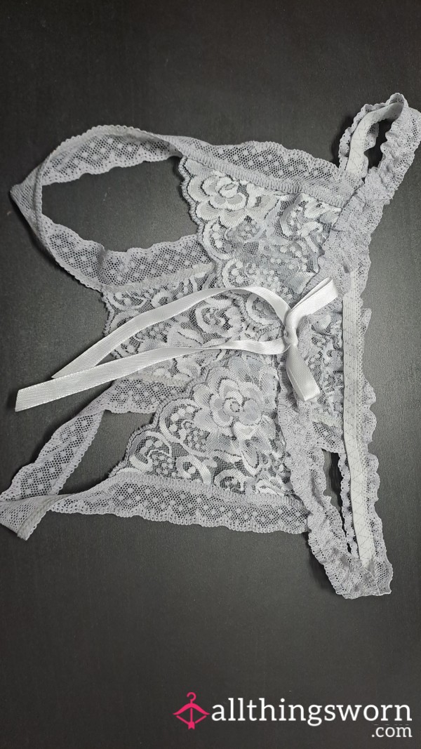 Crotchless Lace Panties 😈