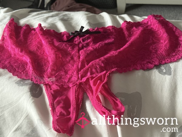 Crotchless Panties Worn During Bareback Riding