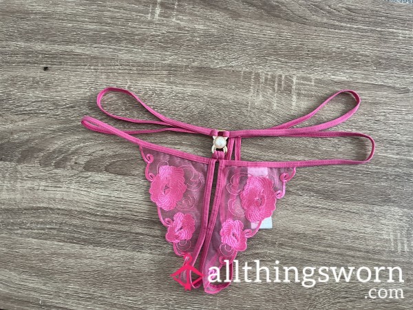 Crotchless Pink Panties