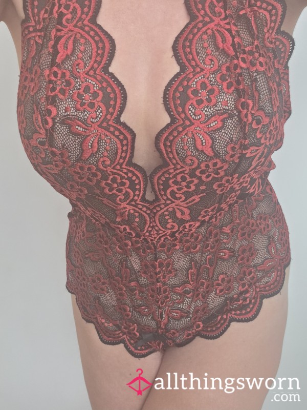 Crotchless S**y Lace Bodysuit FREE ADD ON!!