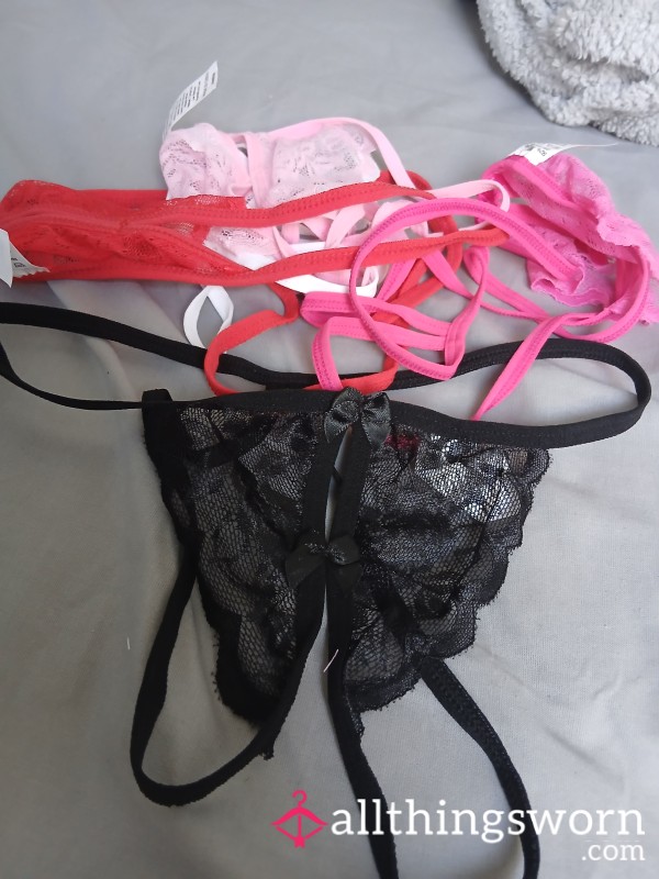 Crotchless Thongs Worn