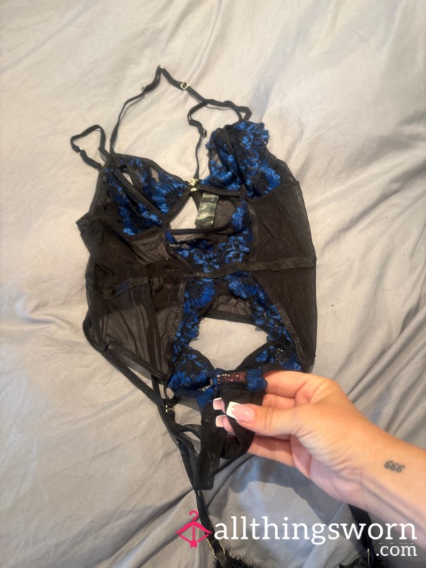 Crotchless Well Worn Ann Summers Boy Suit With Suspenders