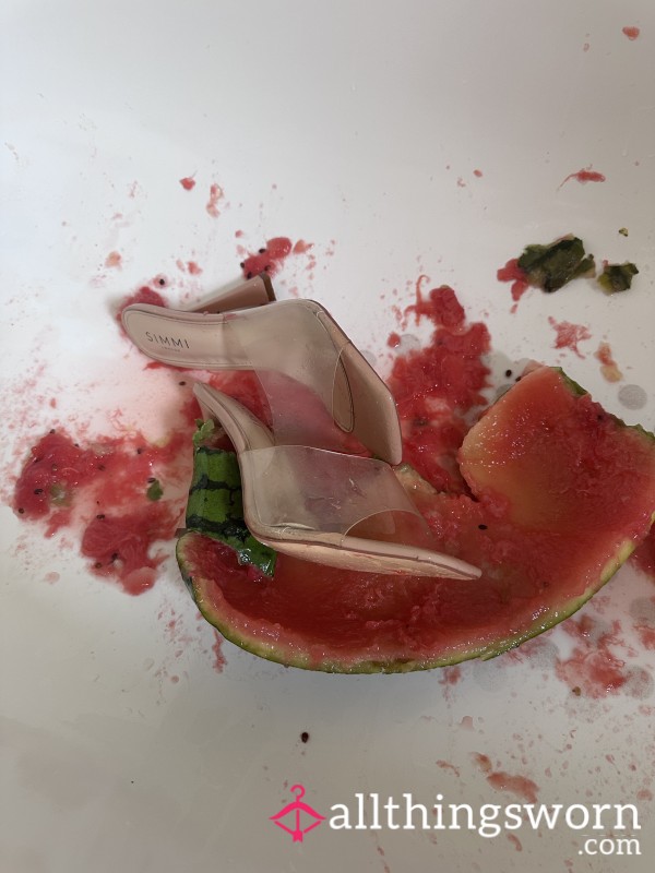 Crushing A Watermelon In Heels!