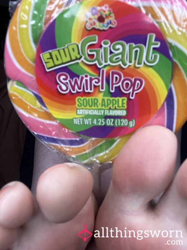 Crushing Up A Lollipop 🍭 With My Giant Feet