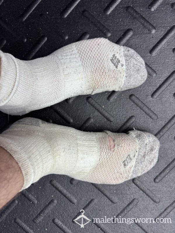 Crust White Workout Socks