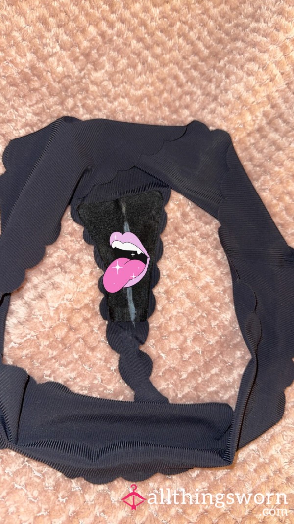 Creamy Black No Show Thong - 1 Day Wear