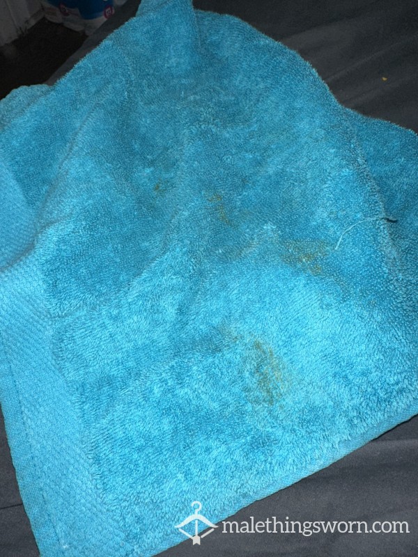 Very Crusty Blue C*m/ S** Juices Rag