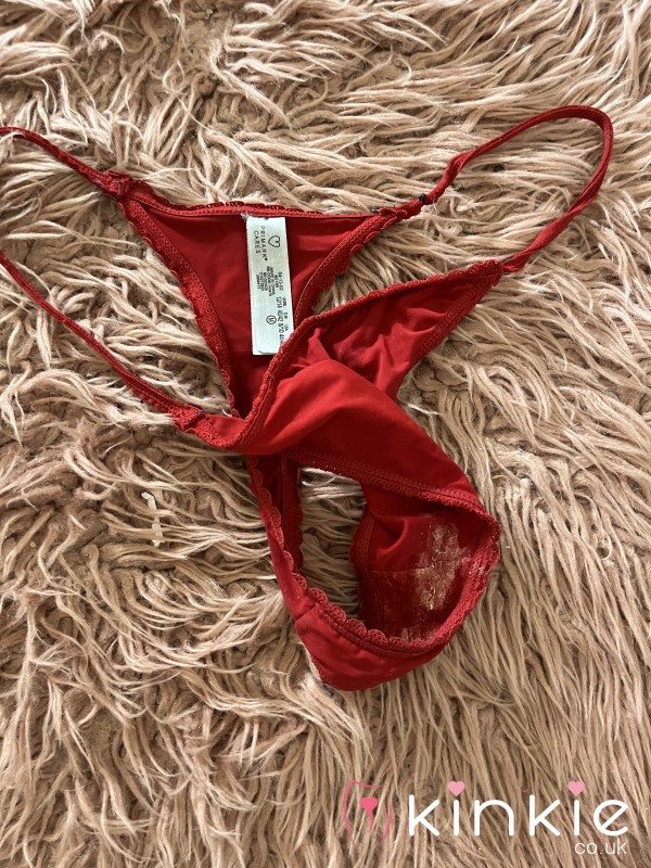 ( Half Price Today)Crusty Dirty Red G String