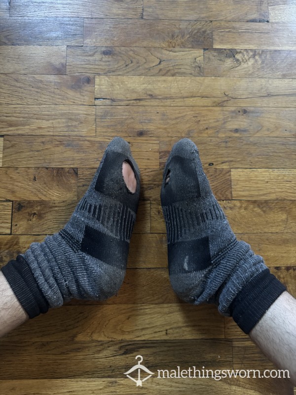 Crusty Work Socks W Holes