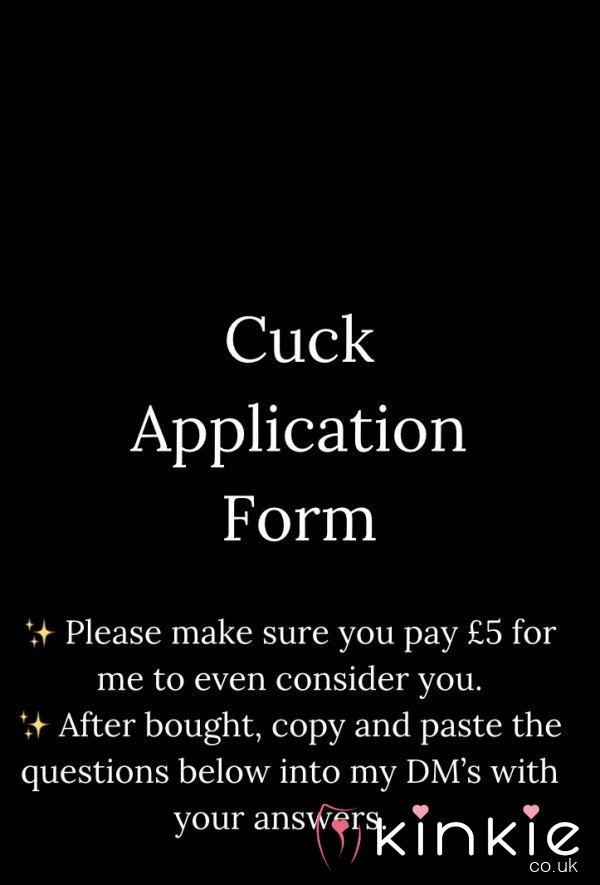 ✨ Cuck Application Form ✨