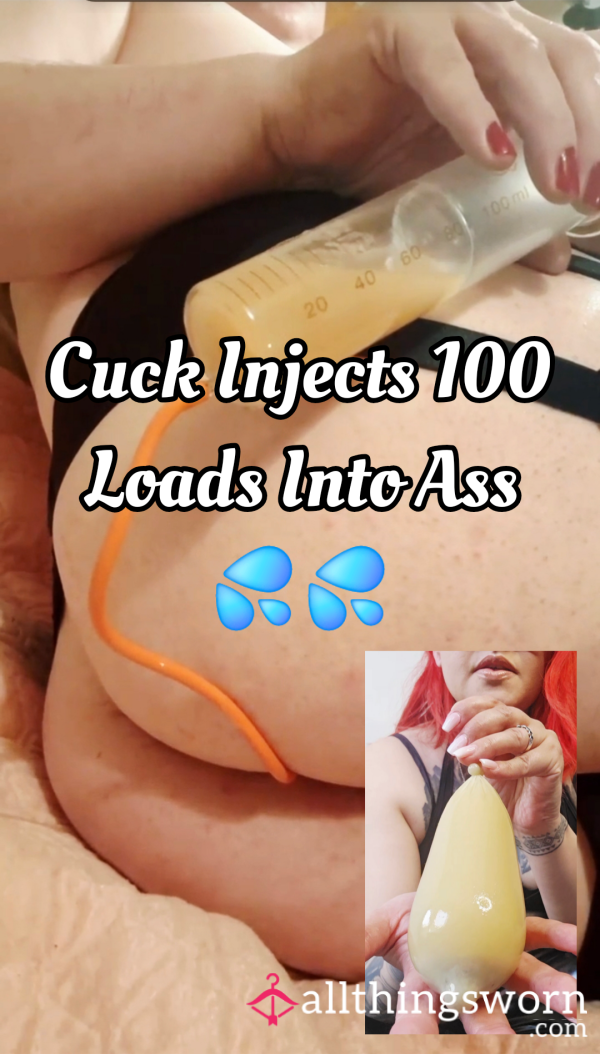 Cuck Inserts 100 Loads Of C*m Into Their A** & Absorbs It 💦💦