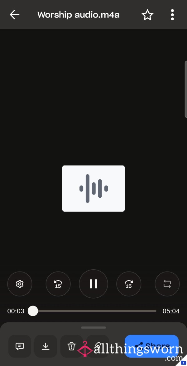 Cuck Worship Audio Voice Clip