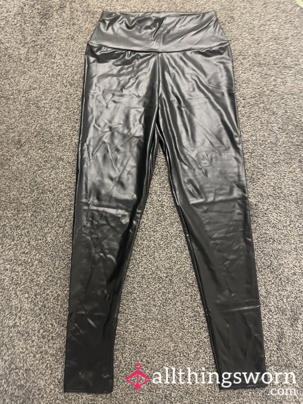 Cuckold Fantasy Leather Leggings – Humiliation And Submission Fetish Wear / Sissy Clothes / 📦 UK Shipping & 📸 Photo Set Included 🔥