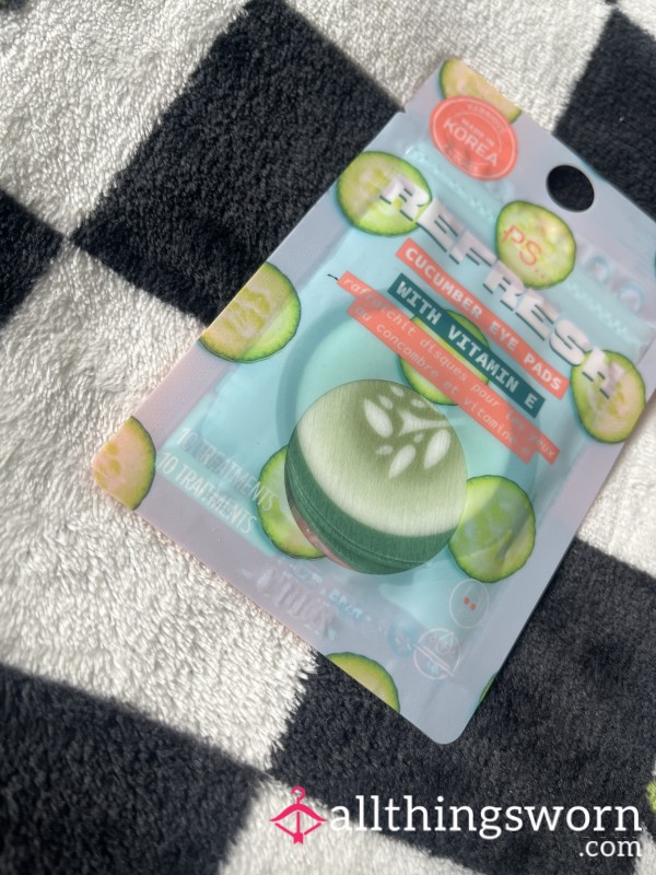 Cuc*mber Eye Mask Pads *proof Of Usage*