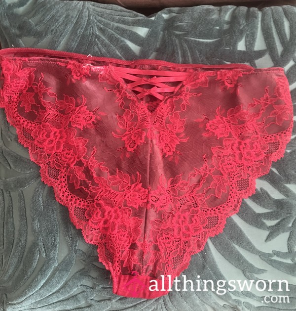 Red Panty Worns 2days